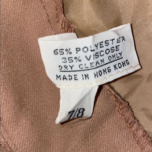 Vintage Elegant Tan Women's Trousers - Picture 9 of 9
